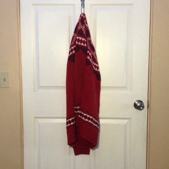 J Jill Red Sweater Fair Isle New W Tags Size XL Y - Picture 4 of 13